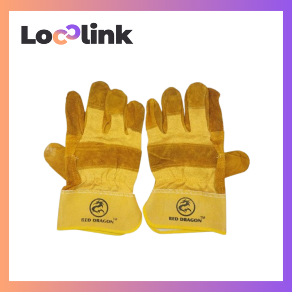 SEMI LEATHER HAND GLOVE 10.5"