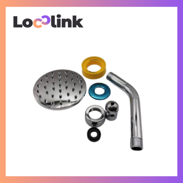 Cavallo Shower Chrome With Arm&Seal Tape (Set)