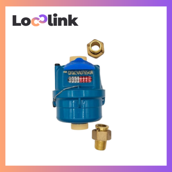 George Kent Water Meter 15mm With Coupling (Set)